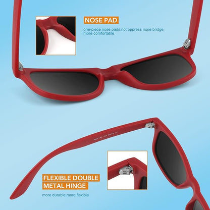 Eveloria Damen Retro Sonnenbrille Polarisiert 80er Style