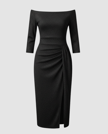 Damen Abendkleid Elegant Glänzend
