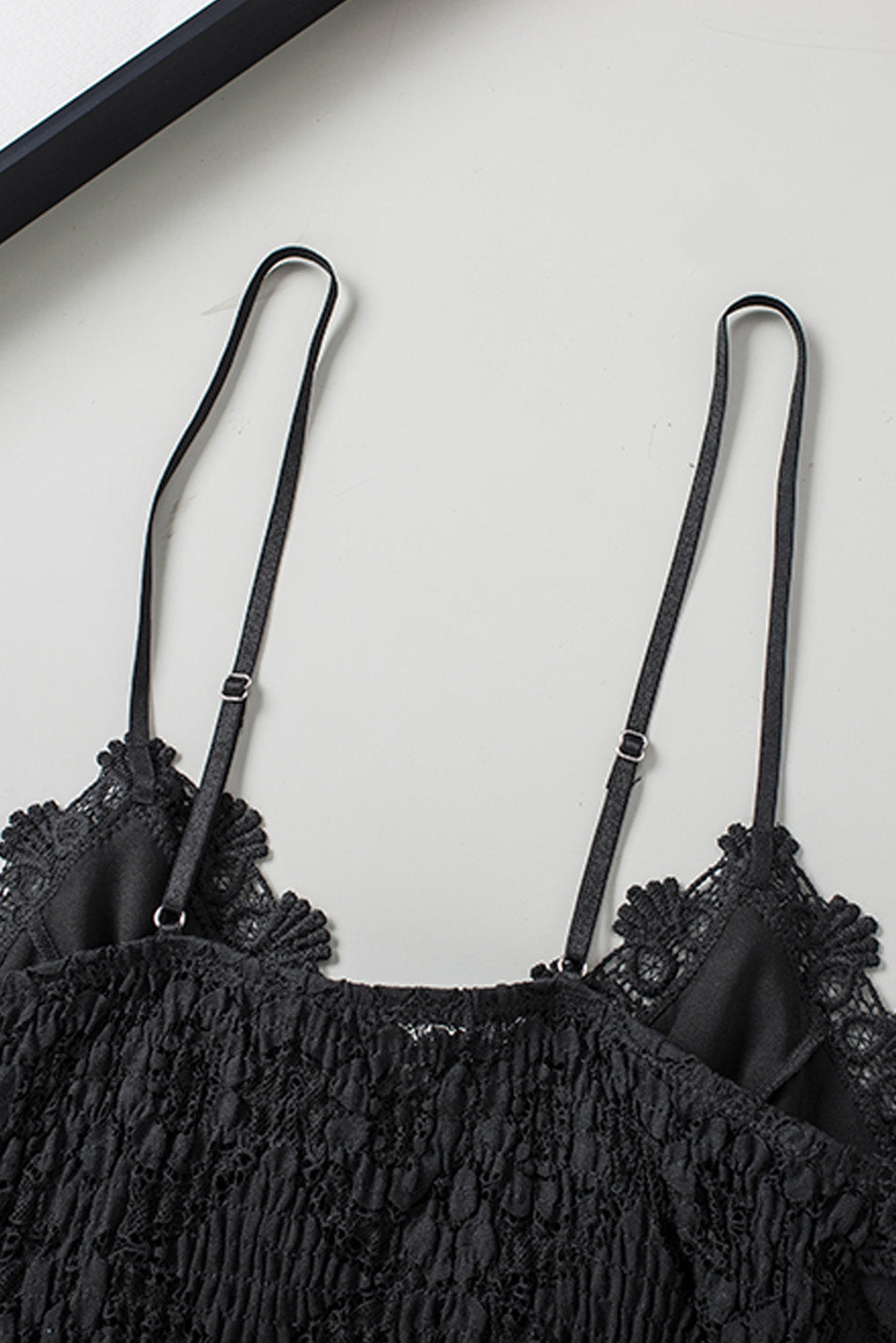 Damen Spitzen-Cami V-Ausschnitt Cropped