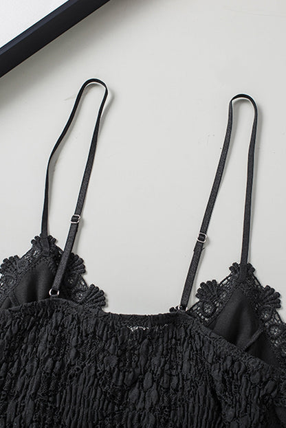 Damen Spitzen-Cami V-Ausschnitt Cropped