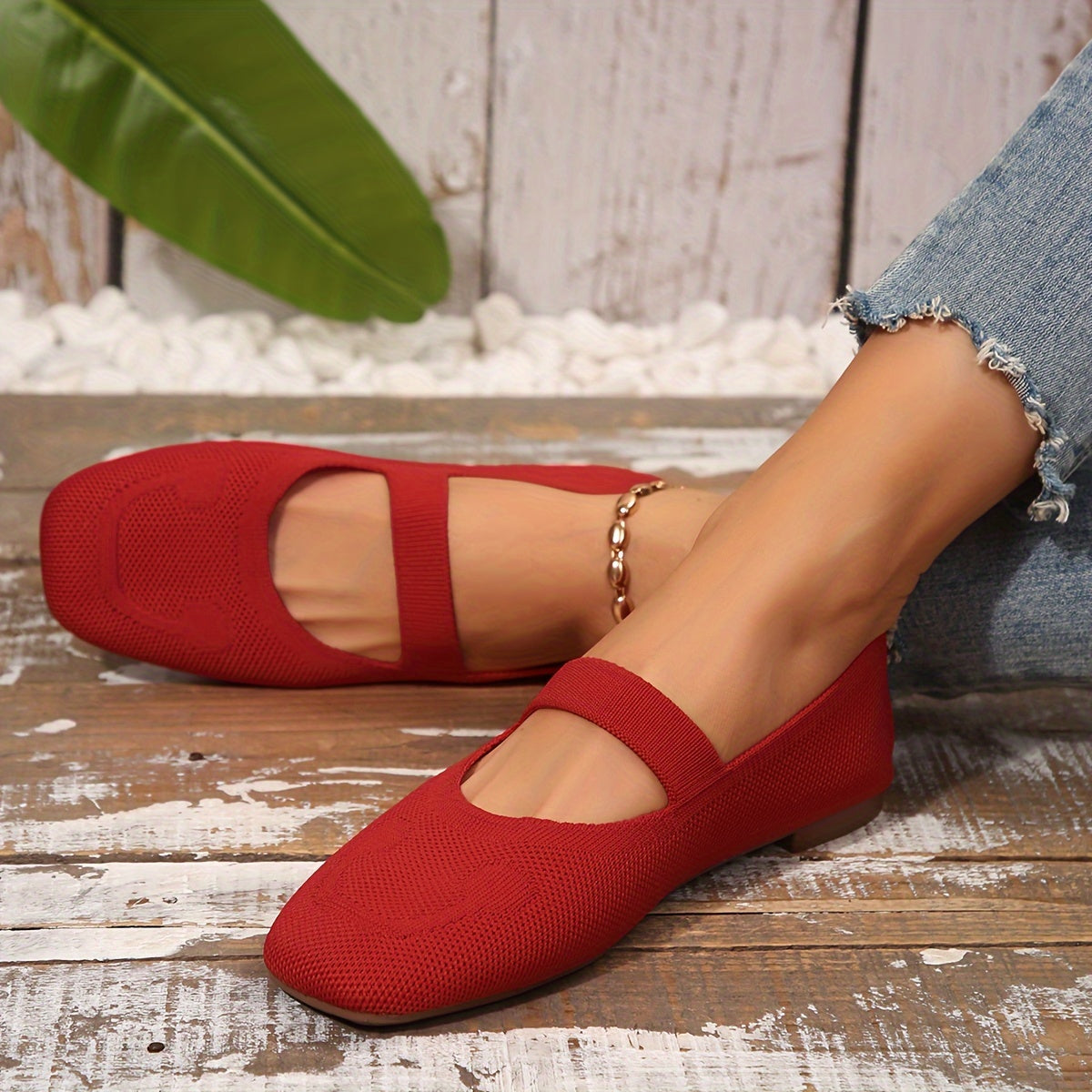 Eveloria Damen Ballerinas Einfarbig Schnürbar