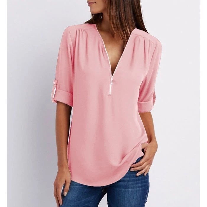Eveloria Damen Bluse Lockere Stilvolle Baumwolle
