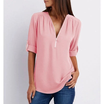 Eveloria Damen Bluse Lockere Stilvolle Baumwolle