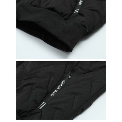Herren Winterjacke Fleece Reißverschluss Olivier