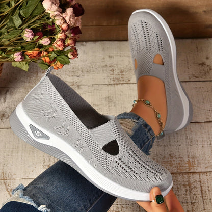 Eveloria Damen Slip-On Sneaker Atmungsaktives Material