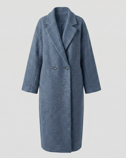 Damen Oversized Wollmantel