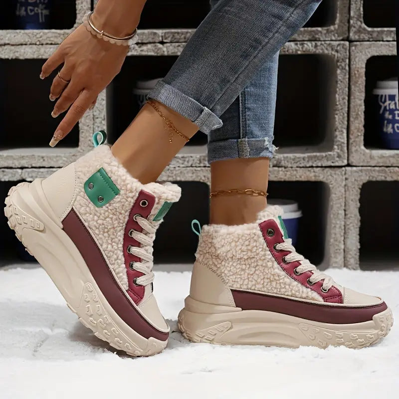 Eveloria Damen Gefütterte Winterschuhe