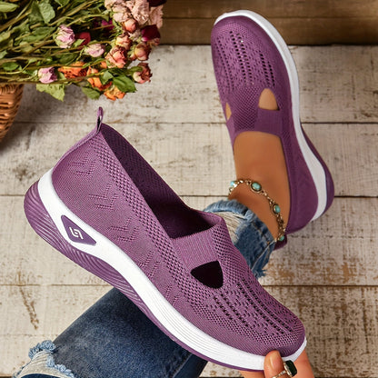 Eveloria Damen Slip-On Sneaker Atmungsaktives Material