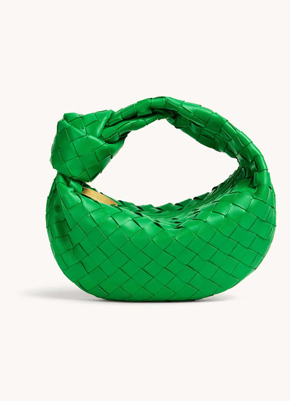 Damen Mini Hobo Handtasche Leder Lässig Braun