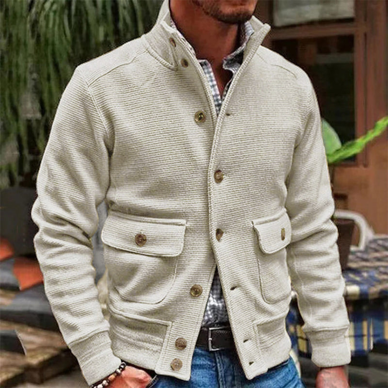 Herren Freizeitjacke Lässig Elegant Zeitlos