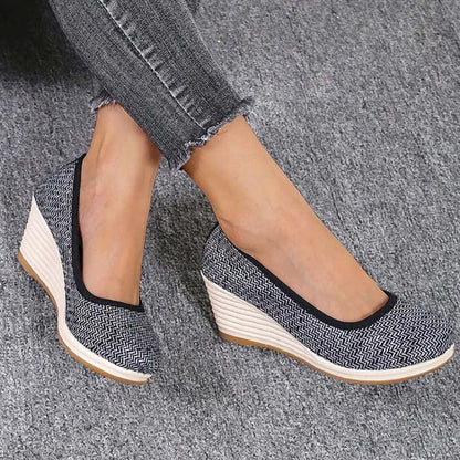 Eveloria Damen Keilschuhe Lässig