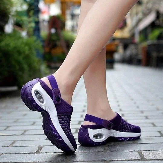Eveloria Damen Orthopädische Slip-On Schuhe Luftpolster