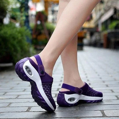 Eveloria Damen Orthopädische Slip-On Schuhe Luftpolster