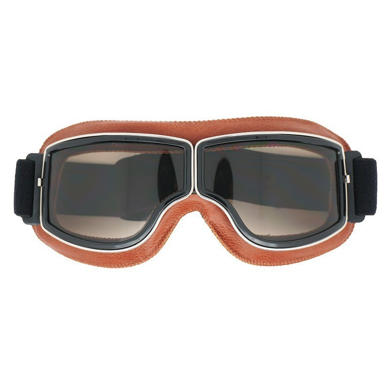 Herren Motorradbrille Polarisiert Vintage-Design