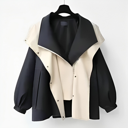 Damen Windbreaker Jacke Wasserdicht Kapuze