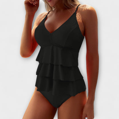 Damen Tankini Bademode Rüschen