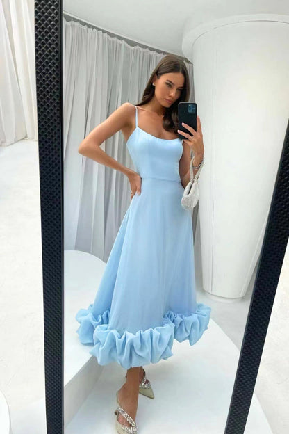 Damen Hochzeitskleid Elegantes Rüschensaum Jasmin