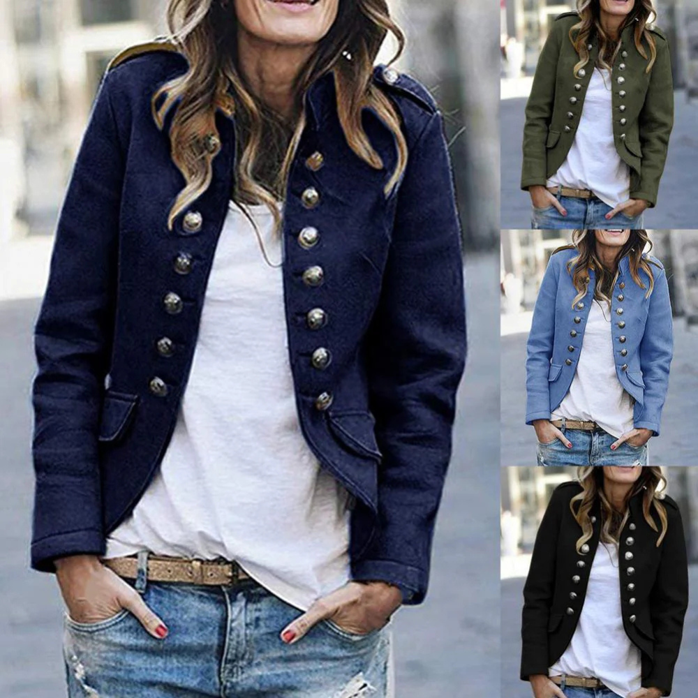 Eveloria Damen Blazer Stehkragen - Eveloria