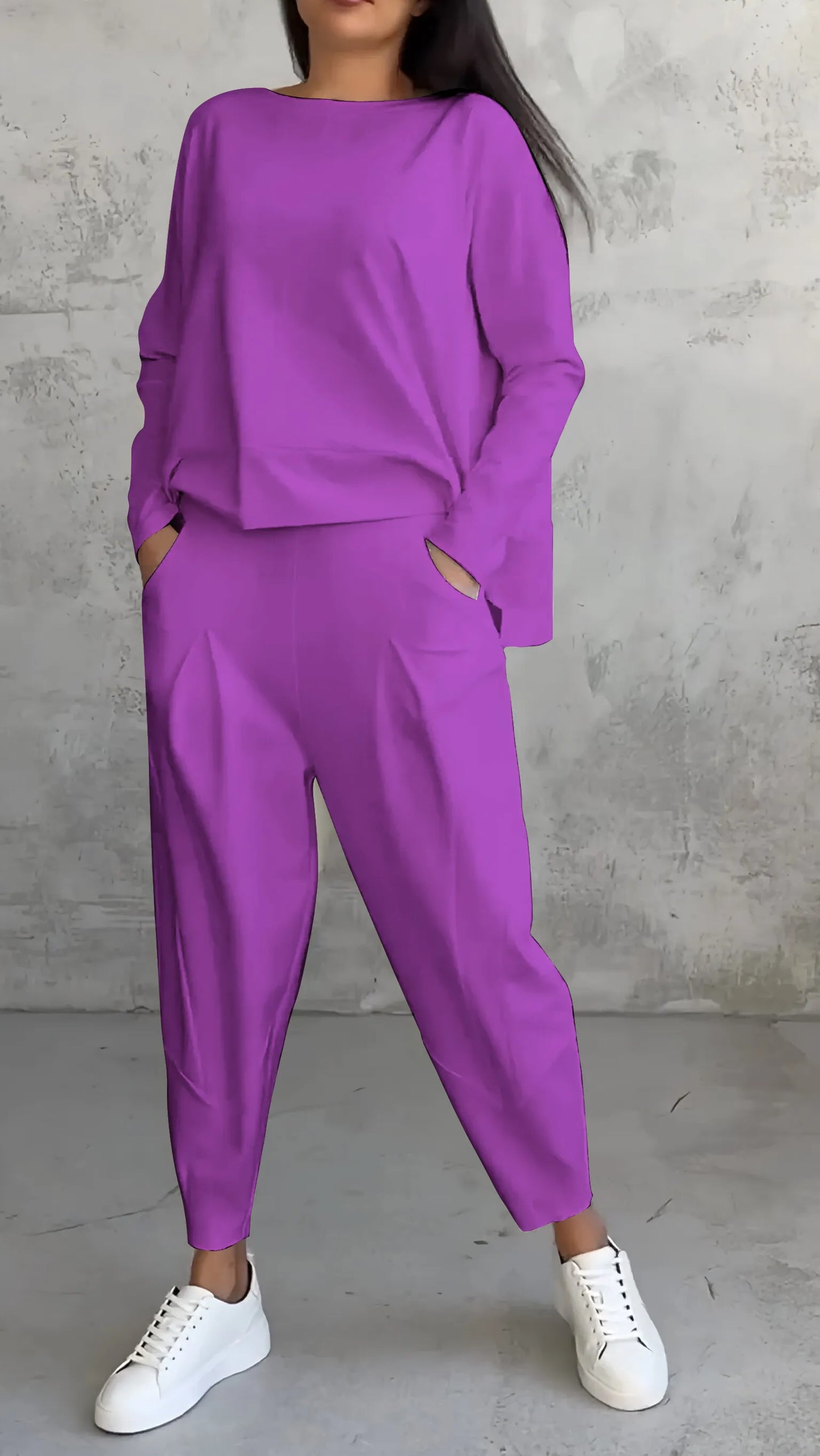 Damen Zweiteiliges Set Relaxed Fit Lässig