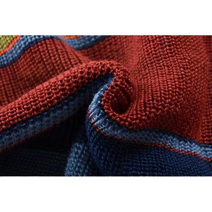 Herren Retro Cardigan Strickpullover