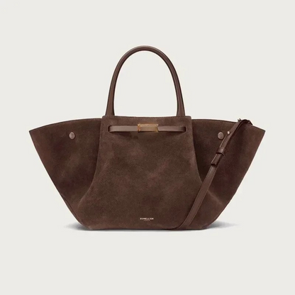 Damen Trapez-Tasche Leder Lässig