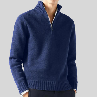 Herren Pullover Halbreißverschluss