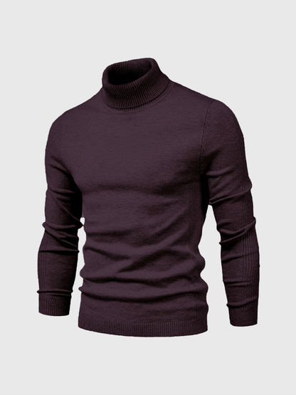 Herren Rollkragenpullover Baumwolle Elegantes Strickdesign