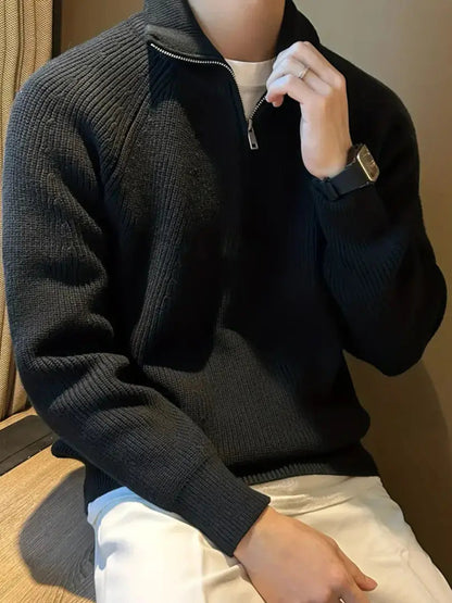 Eveloria Herren Langärmliger Strickpullover Lässig