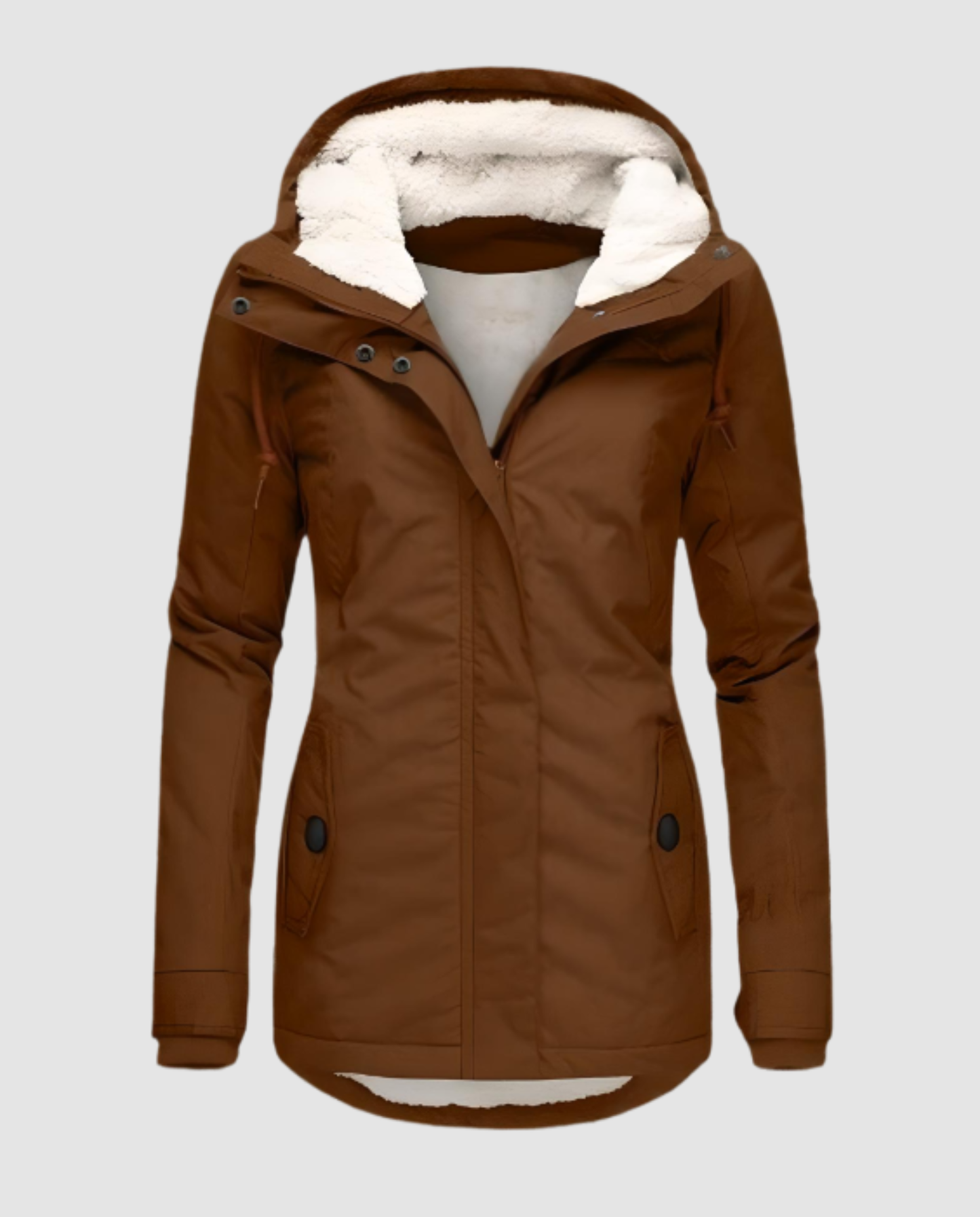 Damen Winterjacke Lang Gefüttert