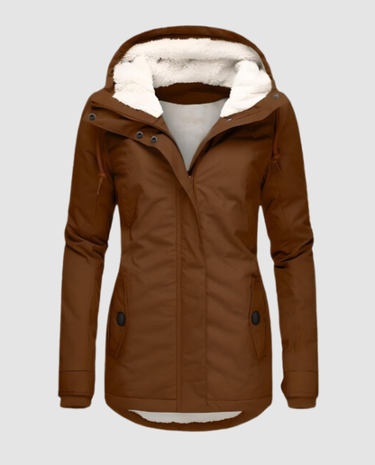 Damen Winterjacke Lang Gefüttert