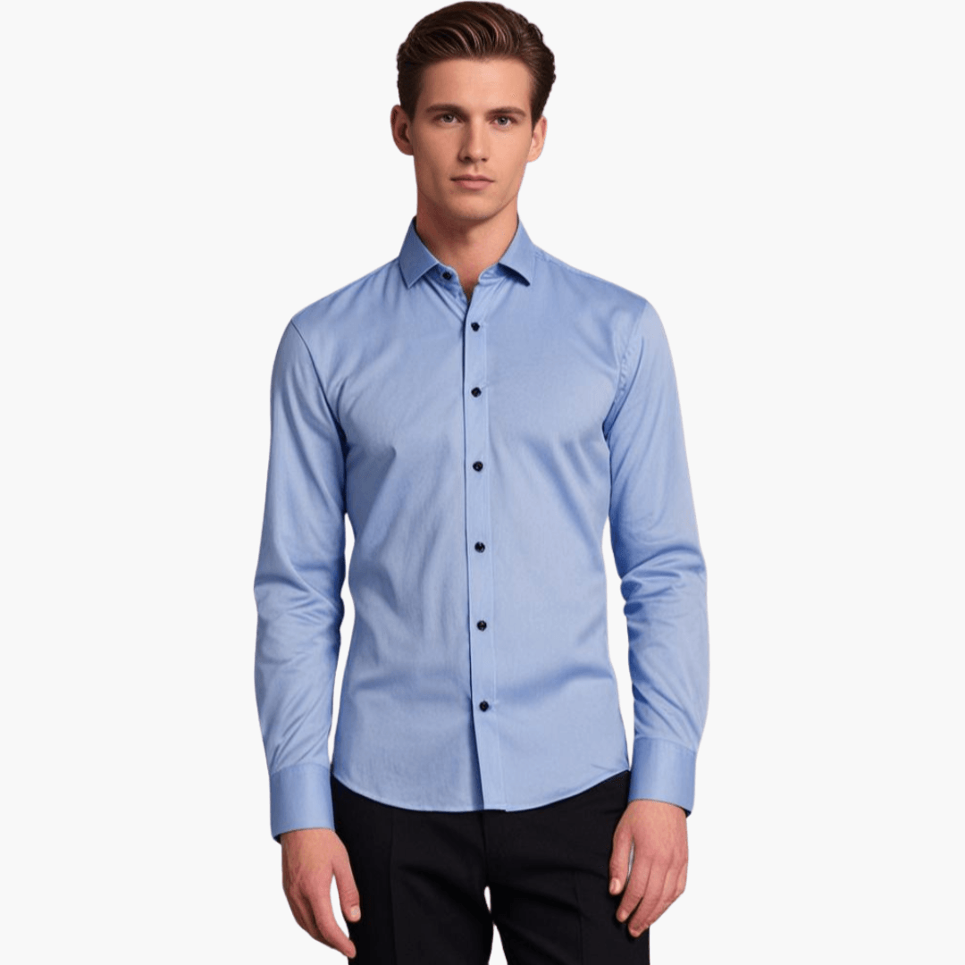 Herren Slimfit Langarmhemd