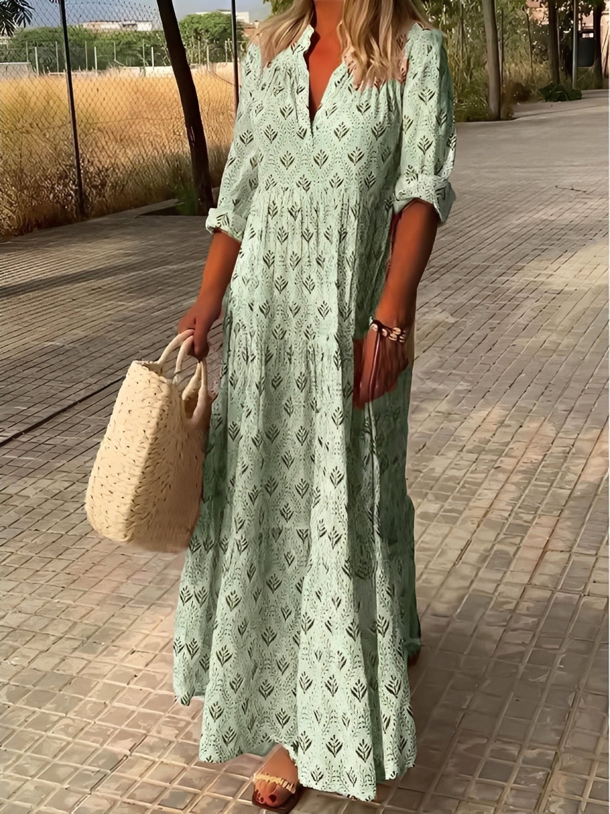Damen Maxikleid Luftiges Sommerkleid - Eveloria