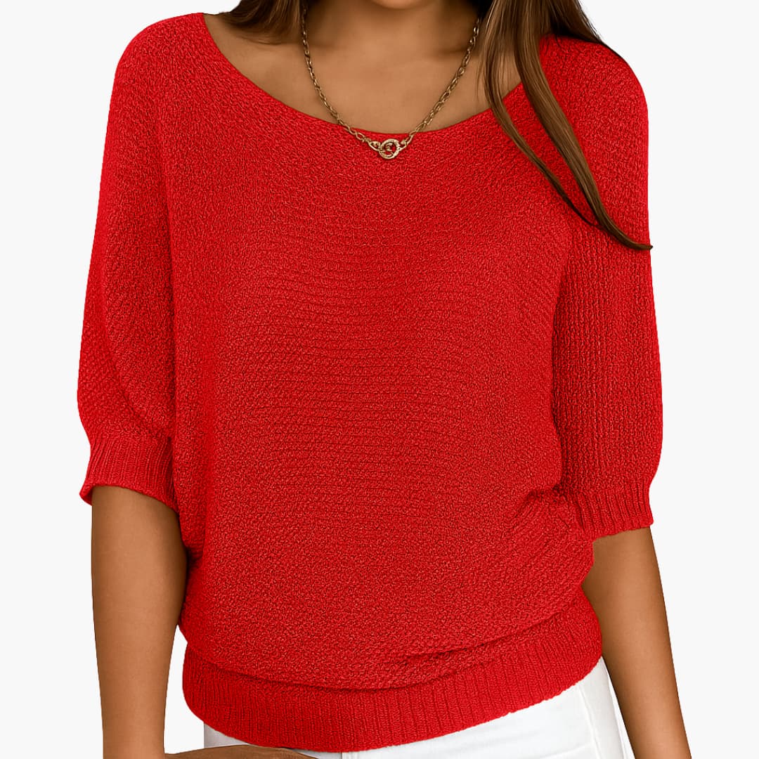 Damen Strickbluse Elegantes Design - Eveloria