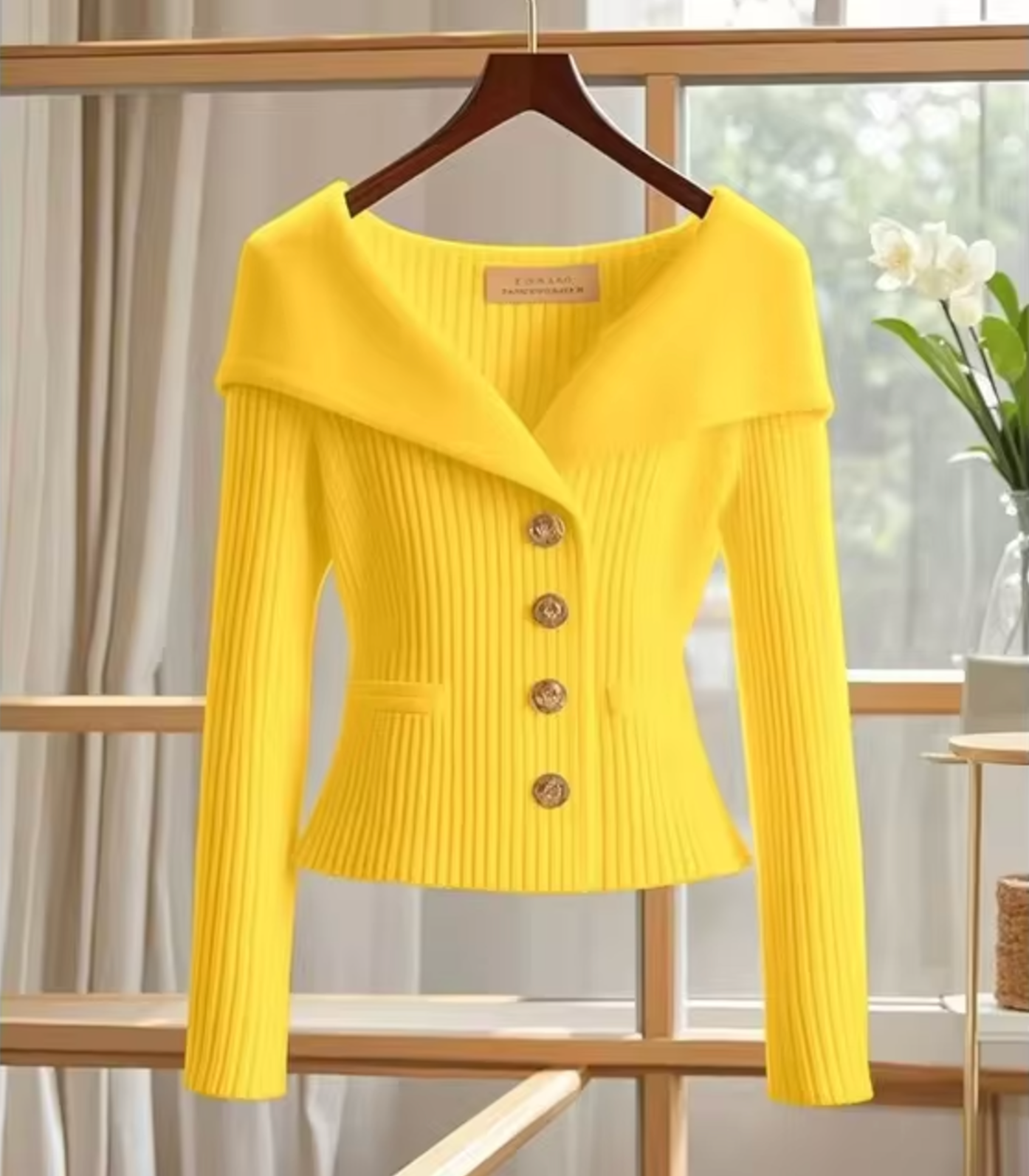 Damen Strickjacke Kurz Cardigan Übergangsjahre