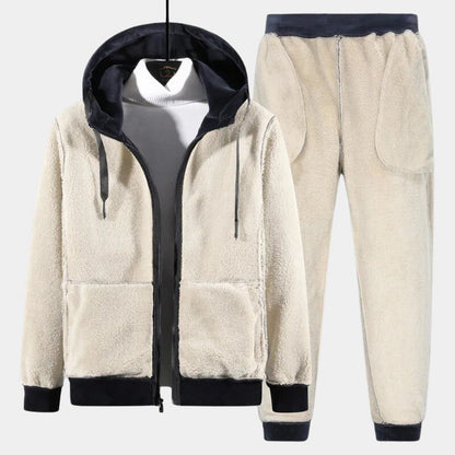 Eveloria Herren Trainingsanzug Wendbar Kordelzug Bequem