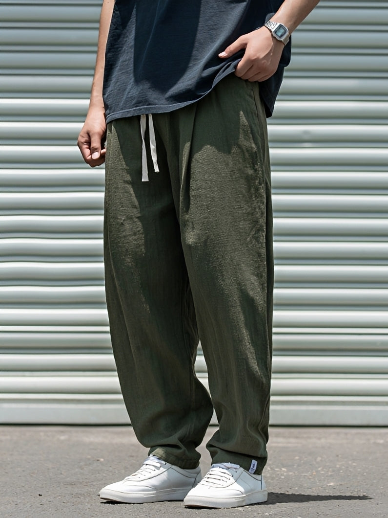 Herren Freizeithose Leicht Bequem Weites Bein