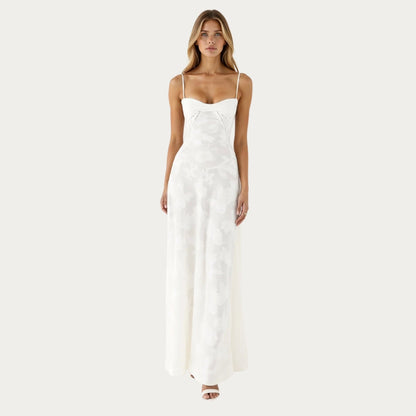 Damen Hochzeitsgastkleid Bustier Maxikleid