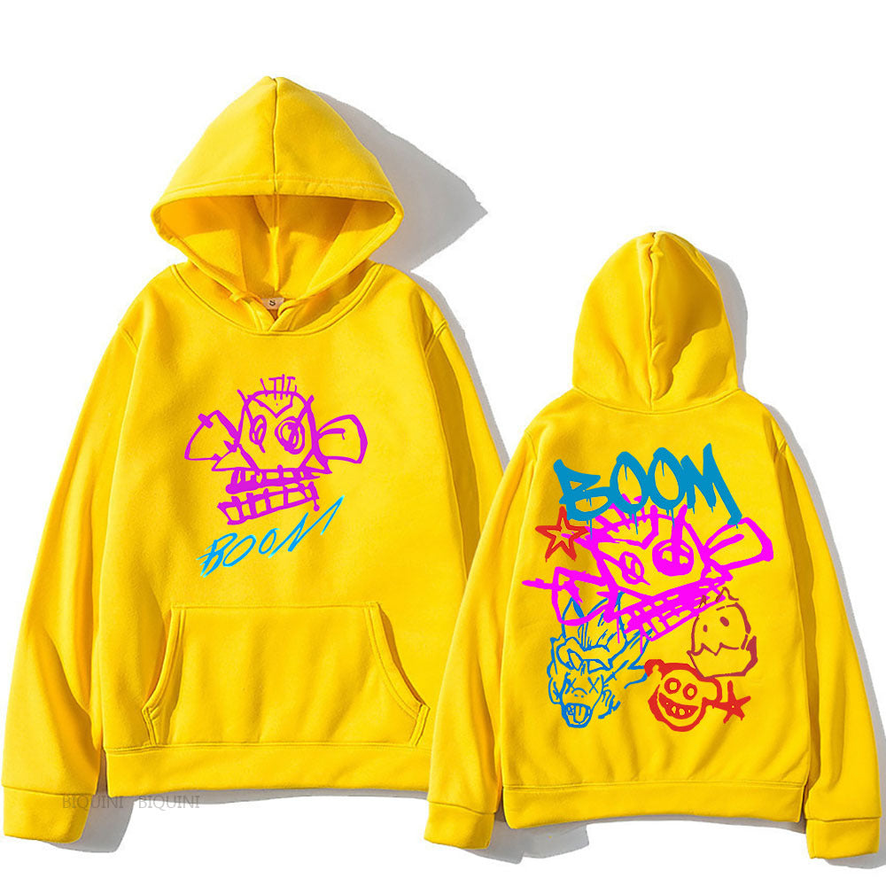 Eveloria Damen Langarm-Hoodie Arcane Jinx Cartoon