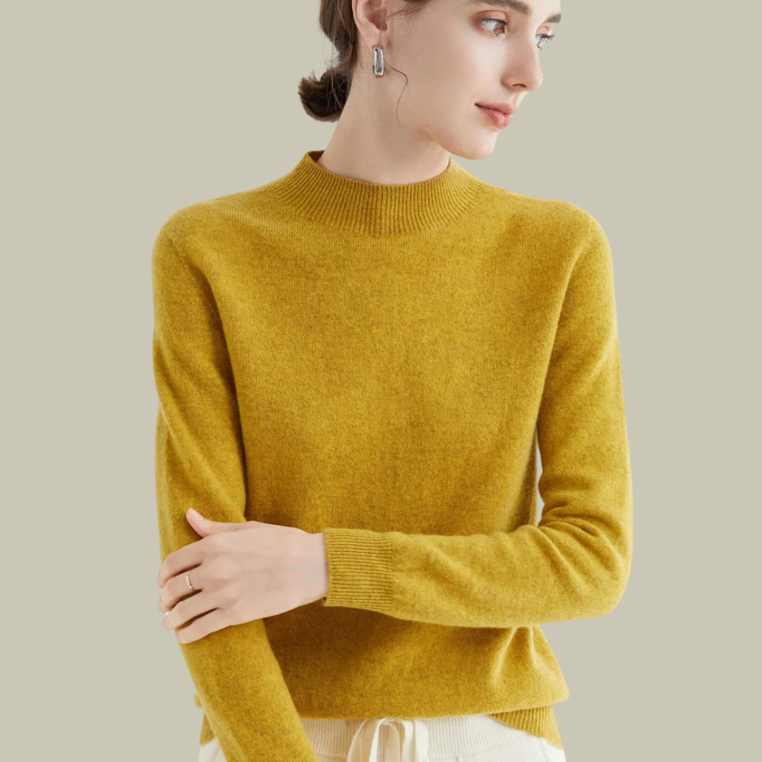 Damen Rollkragenpullover Merinowolle Winter