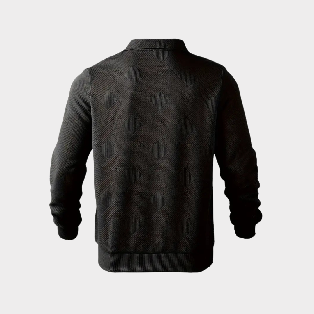 Herren Pullover Halb-Reißverschluss Freizeitshirt