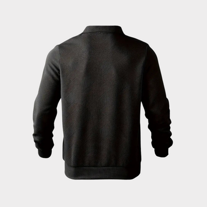 Herren Pullover Halb-Reißverschluss Freizeitshirt