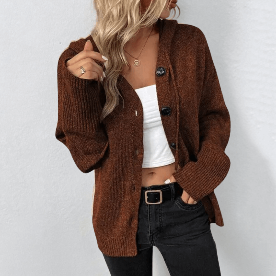 Damen Langstrickcardigan Warm