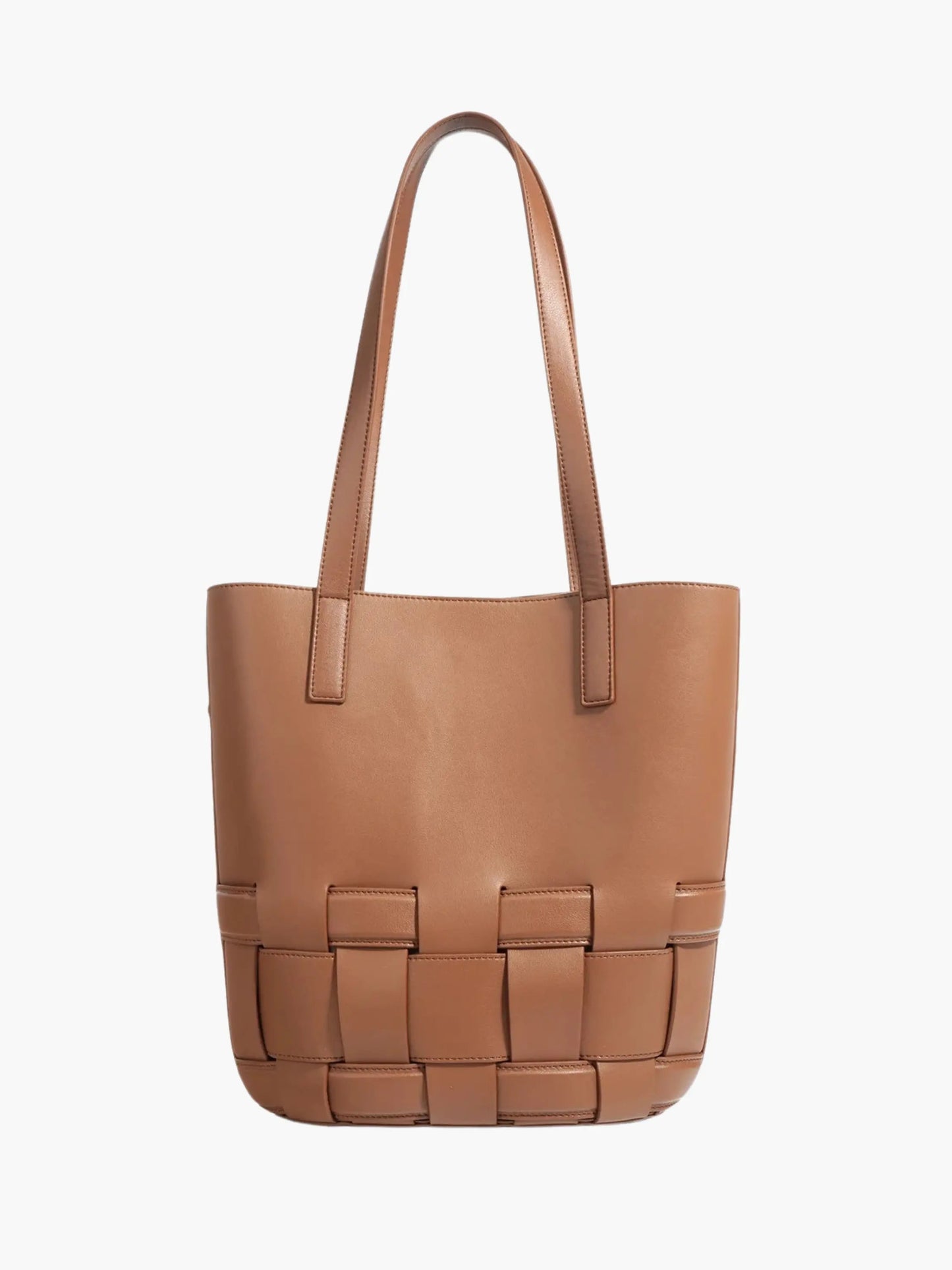 Geflochtene Damen Ledertasche