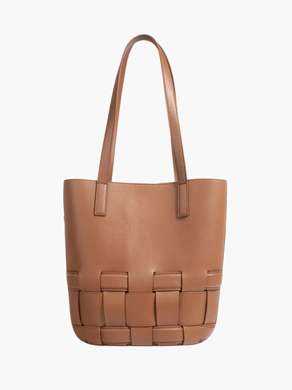 Geflochtene Damen Ledertasche