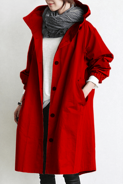Damen Langjacke mit Kapuze