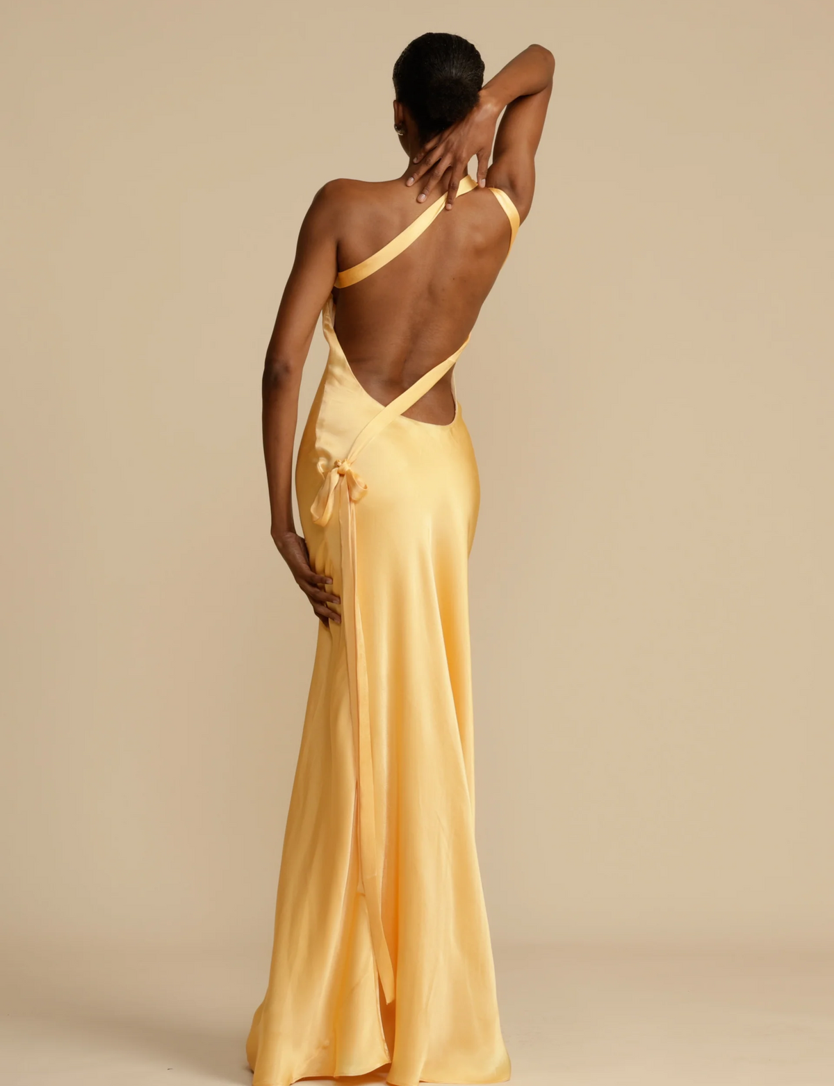 Eveloria Damen Satin Kleid Glänzend Sommerfarben - Eveloria
