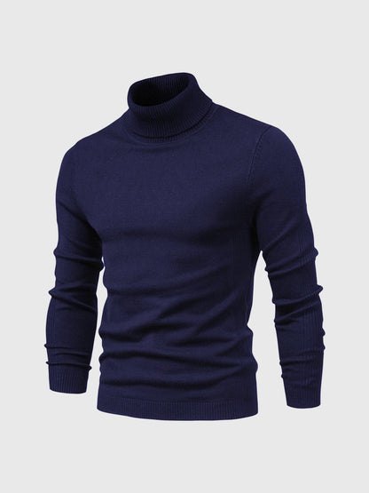 Herren Rollkragenpullover Kurz Waschbar
