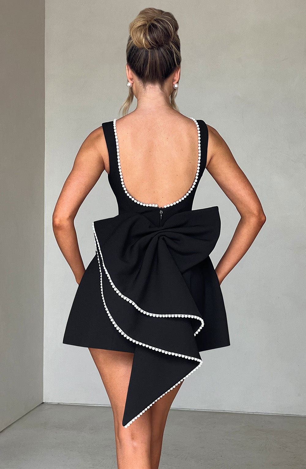 Damen Strukturiertes Mini Kleid Hochzeitsgäste