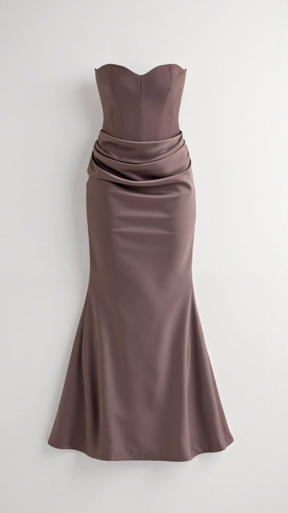 Damen Säulen Maxi Kleid Hochzeitsgäste