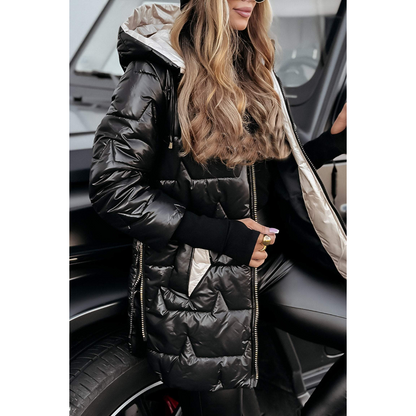 Eveloria Damen Pufferjacke Kapuze
